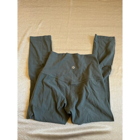 Lululemon Sz 2 Align Crop 21” Leggings High Rise Green Sage - Picture 5 of 9